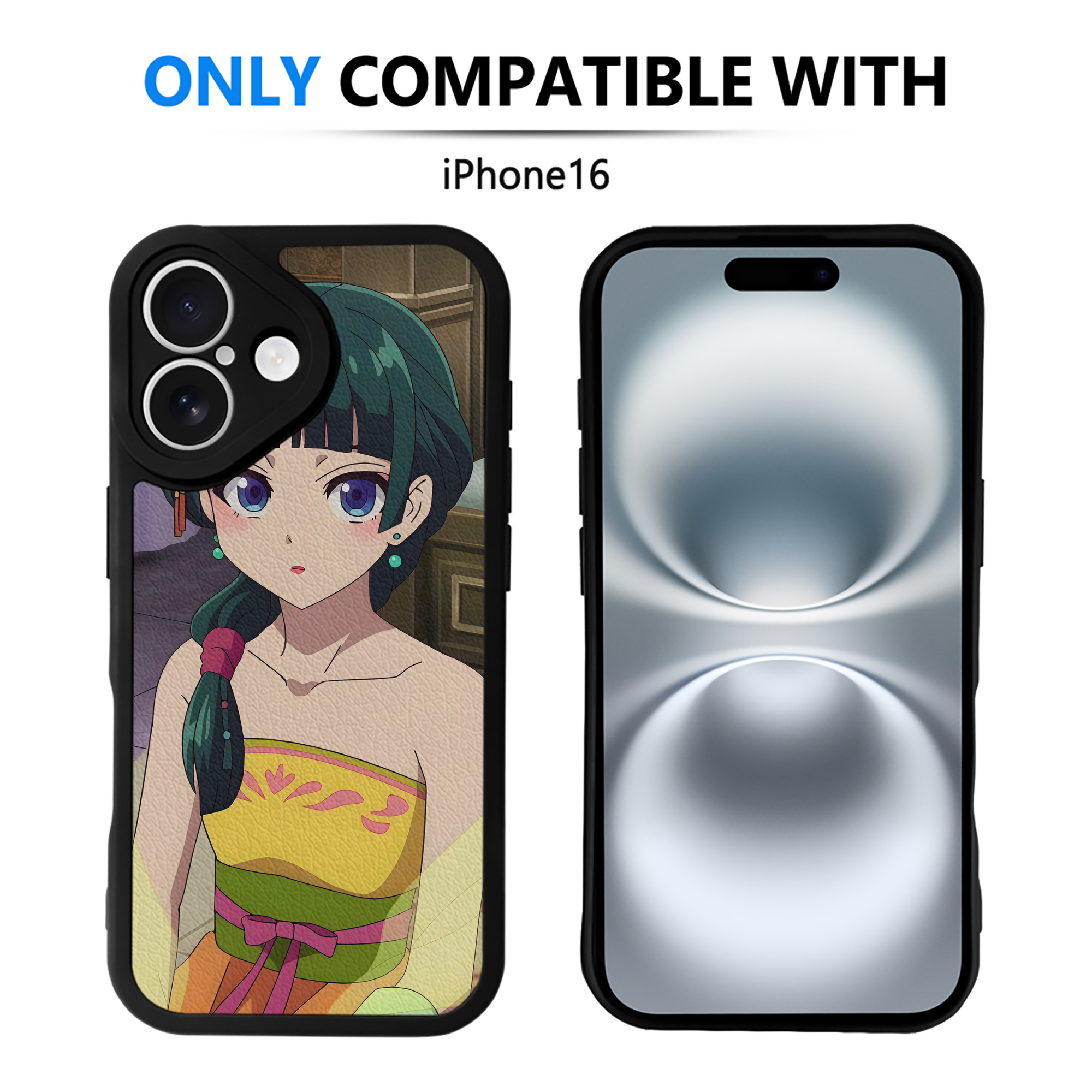 （画像用） 薬屋のひとりごと The Apothecary Diaries 【iPhone 16シリーズ対応】シリコンスマホケース（レザー調） 材質：シリコン